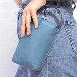 Solid Mini Women Phone Bag High Leather Ladies Purses Handbag For Female