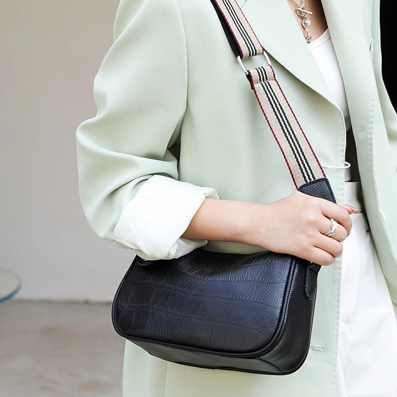 Stone Crossbody Handbags Leather Pillow Casual Vintage Shoulder Messenger Bags
