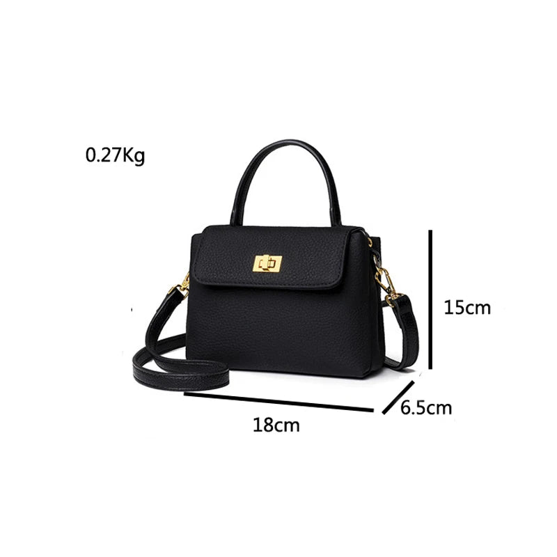 Vintage Leather Sling Sac Handbag - Casual Top Handle Tote