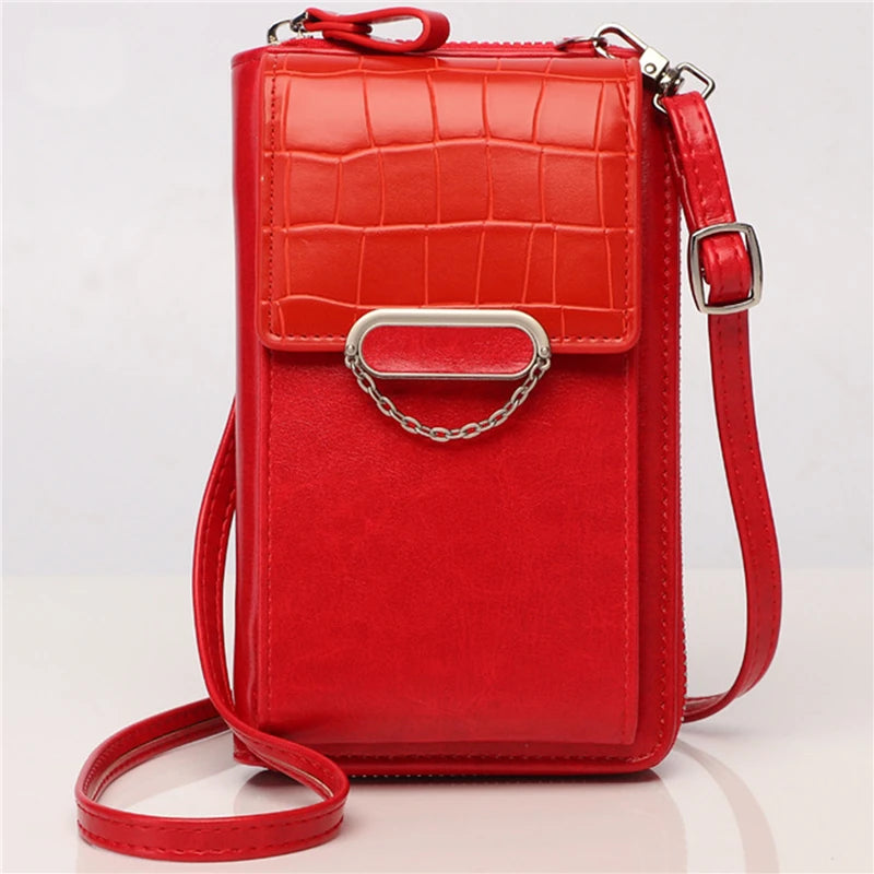 Women's Phone Bag Shoulder Wallet Leather Crossbody Purse