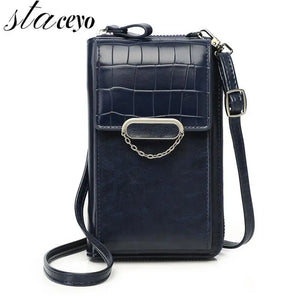 Women's Phone Bag Ladies Mobile Messenger Shoulder Wallet Leather Card Holder