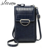 Women's Phone Bag Ladies Mobile Messenger Shoulder Wallet Leather Card Holder