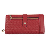 Woven Drawstring Buckle Multi-card Slot Long Ins Wallet Purses