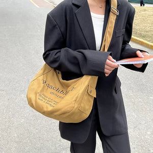 Canvas Shoulder Bags for Women Handbags and Purse Casual Totes