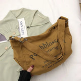 Canvas Shoulder Bags for Women Large Capacity Handbags Female Tote Purse