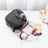 Personality Girl Leather Messenger Bag