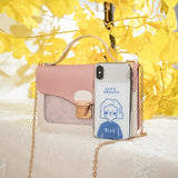 Transparent Shoulder Bag Small Square Casual Lock Girl's Flap