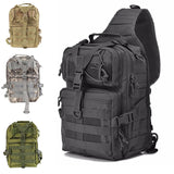 USB Charging Casual Men Chest Pack Oxford Crossbody Bags for Men