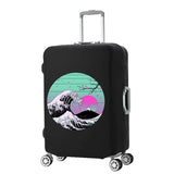 Ukiyo-e Luggage Protective Cover 18-32 Inch Travel Set