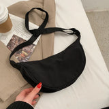 Nylon Crossbody Messenger Bag for Women Soft Zipper Handbag