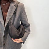 Nylon Crossbody Messenger Bag for Women Soft Zipper Handbag