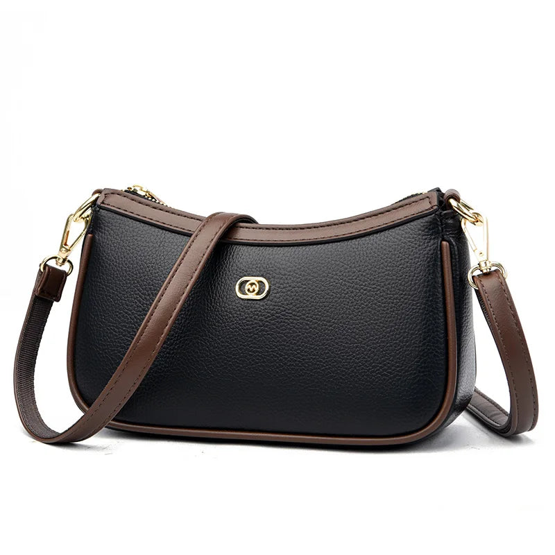 Designer Leather Crossbody Bag for Women Sac A Main Femme