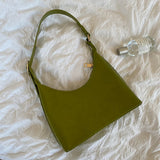 Green Retro Underarm Bag Women's Shoulder Handbag