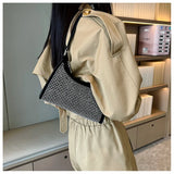Diamonds Decoration Underarm Bag for Women Evening Shoulder Bag