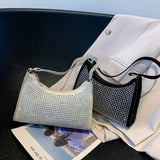 Diamonds Decoration Underarm Bag for Women Evening Shoulder Bag