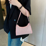 Diamonds Decoration Underarm Bag for Women Evening Shoulder Bag