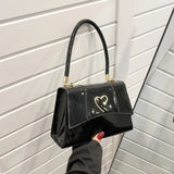 Patent PU Leather Underarm Shoulder Bag for Women Totes Handbag