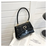 Patent PU Leather Underarm Shoulder Bag for Women Totes Handbag