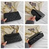 Women's Casual Shoulder Messenger Bag with Chains