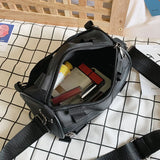 Unisex Cylinder Crossbody Bag PU Leather Shoulder Messenger Handbag