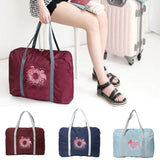 Flamingo Print Zipper Luggage Bag for Yoga and Travel