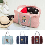 Bear Print Outdoor Camping Luggage Bag Large Capacity Organizer