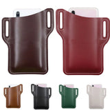 Unisex PU Leather Waist Belt Bag Cellphone Protection Case Fanny Pack