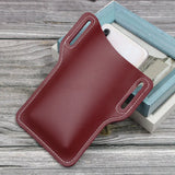 Unisex PU Leather Waist Belt Bag Cellphone Protection Case Fanny Pack