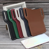 Unisex PU Leather Waist Belt Bag Cellphone Protection Case Fanny Pack