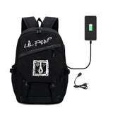 Canvas Laptop Backpack for Girls with USB Port