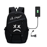 Canvas Laptop Backpack for Girls with USB Port