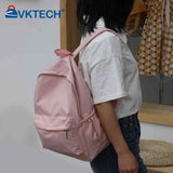 Unisex School Backpack Preppy Style Nylon Bag