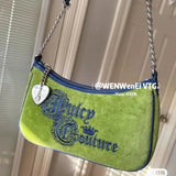 Green Velvet Armpit Bag Pendant Shoulder Bag