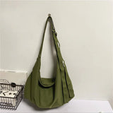 Large Capacity Canvas Messenger Bag Women's Tote Retro Design