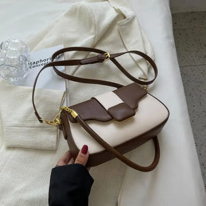 Red Crossbody Bag Women's Pu Leather Small Square Purse