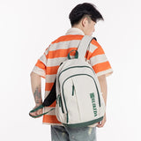 Waterproof Nylon Backpack: Vertical Zipper for Men and Women