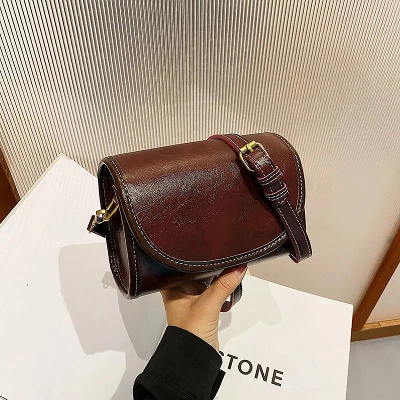 Vintage Leather Women's Shoulder Bag Purse Handbag