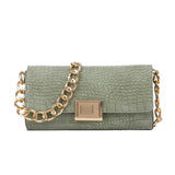 Crocodile Pattern Shoulder Purse Handbag for Women Vintage Style