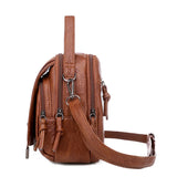 Vintage Crossbody Shoulder Bag Retro PU Leather Handbag Small Pack