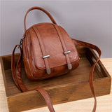 Vintage Crossbody Shoulder Bag Retro PU Leather Handbag Small Pack