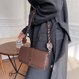 Vintage Flap Women's Shoulder Bag Handbag Crossbody Solid Purse