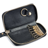 Vintage Leather Wallet Men Key Holder Housekeeper Keys Organizer Women