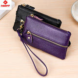 Vintage Leather Wallet Key Holder Organizer