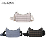 Vintage Plaid Shoulder Bags and Mini Round Purse Set