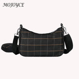 Vintage Plaid Shoulder Bags and Mini Round Purse Set