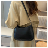 Vintage Shoulder Bags PU Leather Underarm Messenger Bag Purse Female H