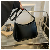 Vintage Shoulder Bags PU Leather Underarm Messenger Bag Purse Female H