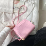 Vintage Woman Shoulder Bag PU Leather Print Pattern Ladies Small Square Bag