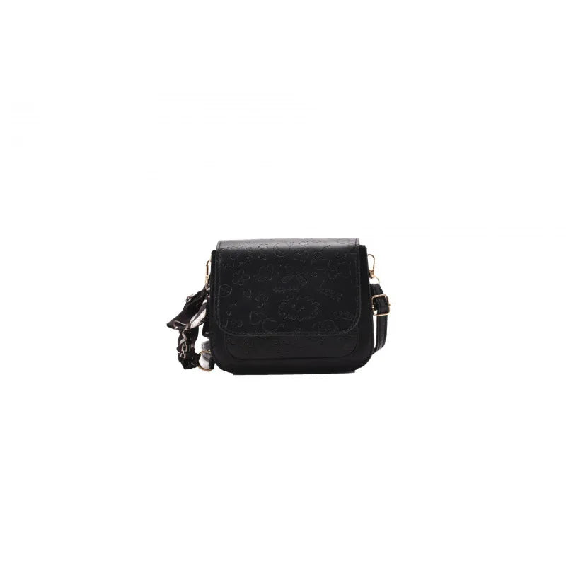 Vintage Woman Shoulder Bag PU Leather Print Pattern Ladies Small Square Bag