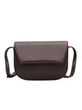 Vintage Women Shoulder Bag Wild Texture Underarm Crossbody Bag Solid PU
